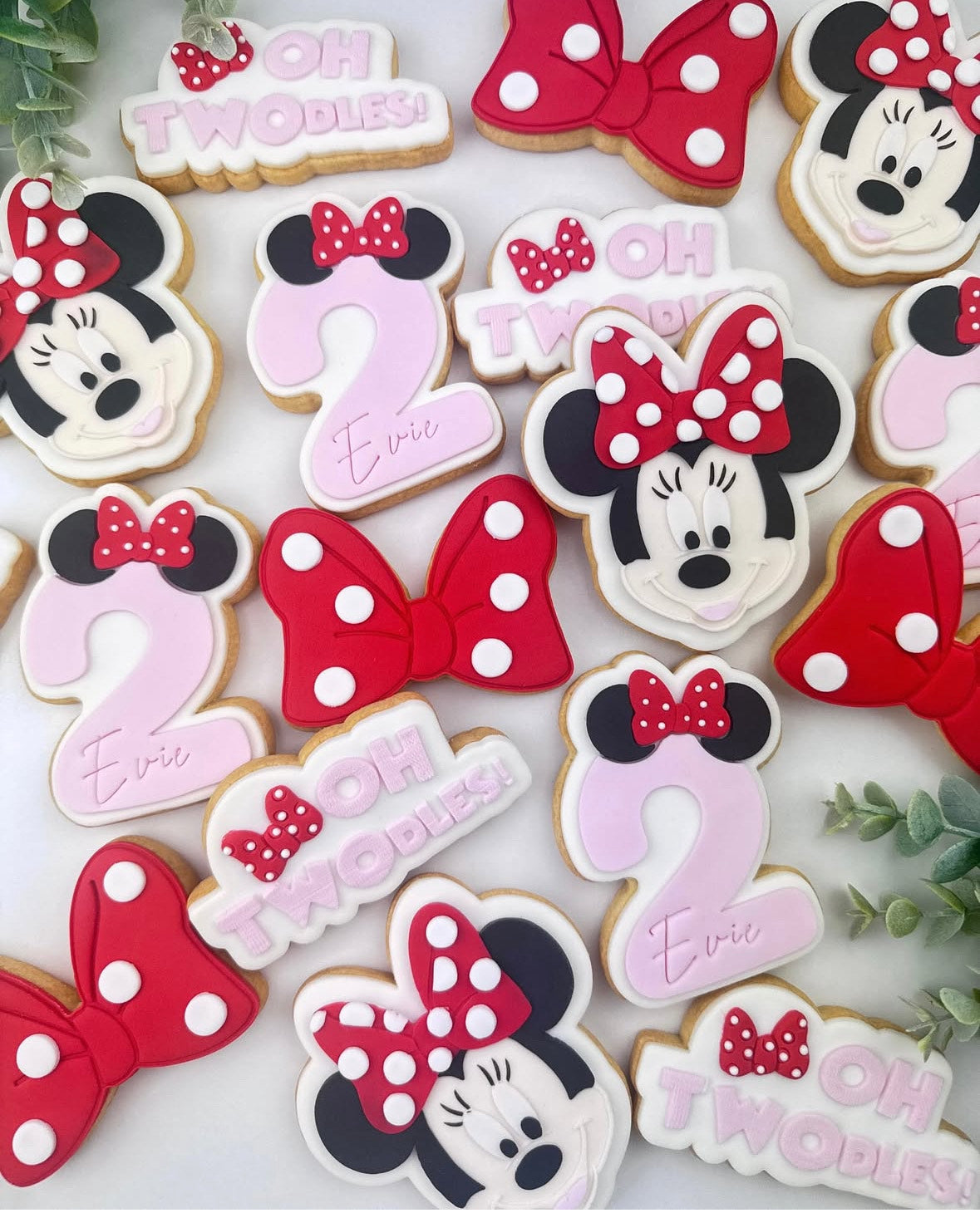 Oh Twodles Minnie Mouse- Pack of 15 Cookies
