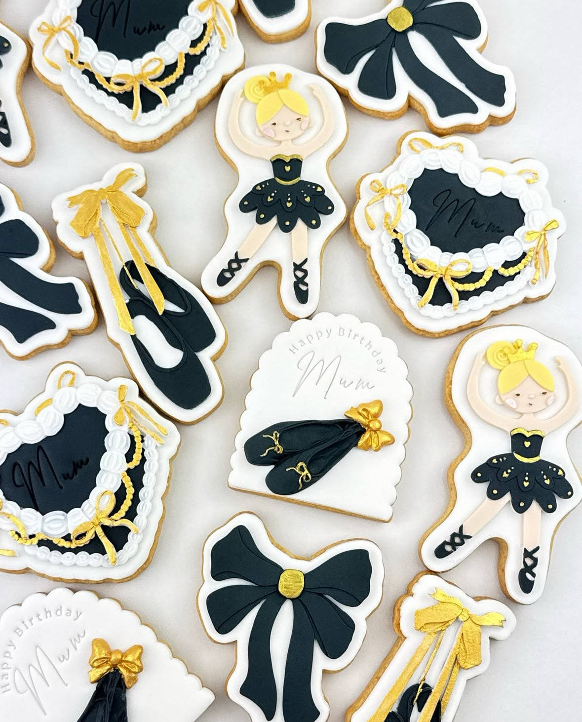 Ballerina Birthday Mum- Pack of 15 Cookies