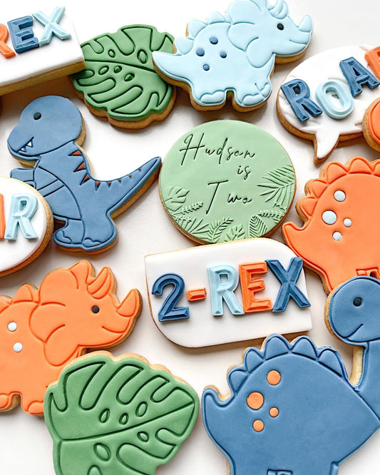 2-Rex Dinosaur - Pack of 15 Cookies