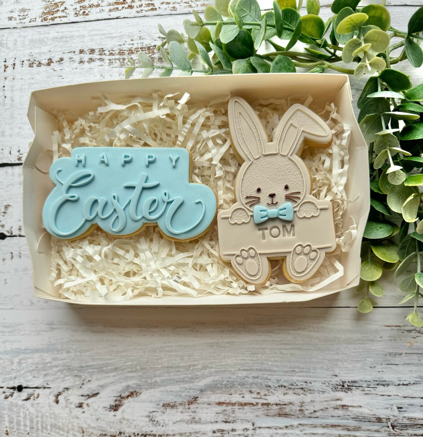 Personalised Bunny- blue